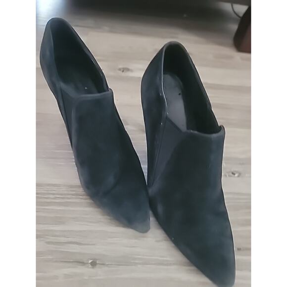 Cole Haan Women's Size 8 Grand OS Signature Black Suede Ankle Boots Stiletto - Picture 12 of 14